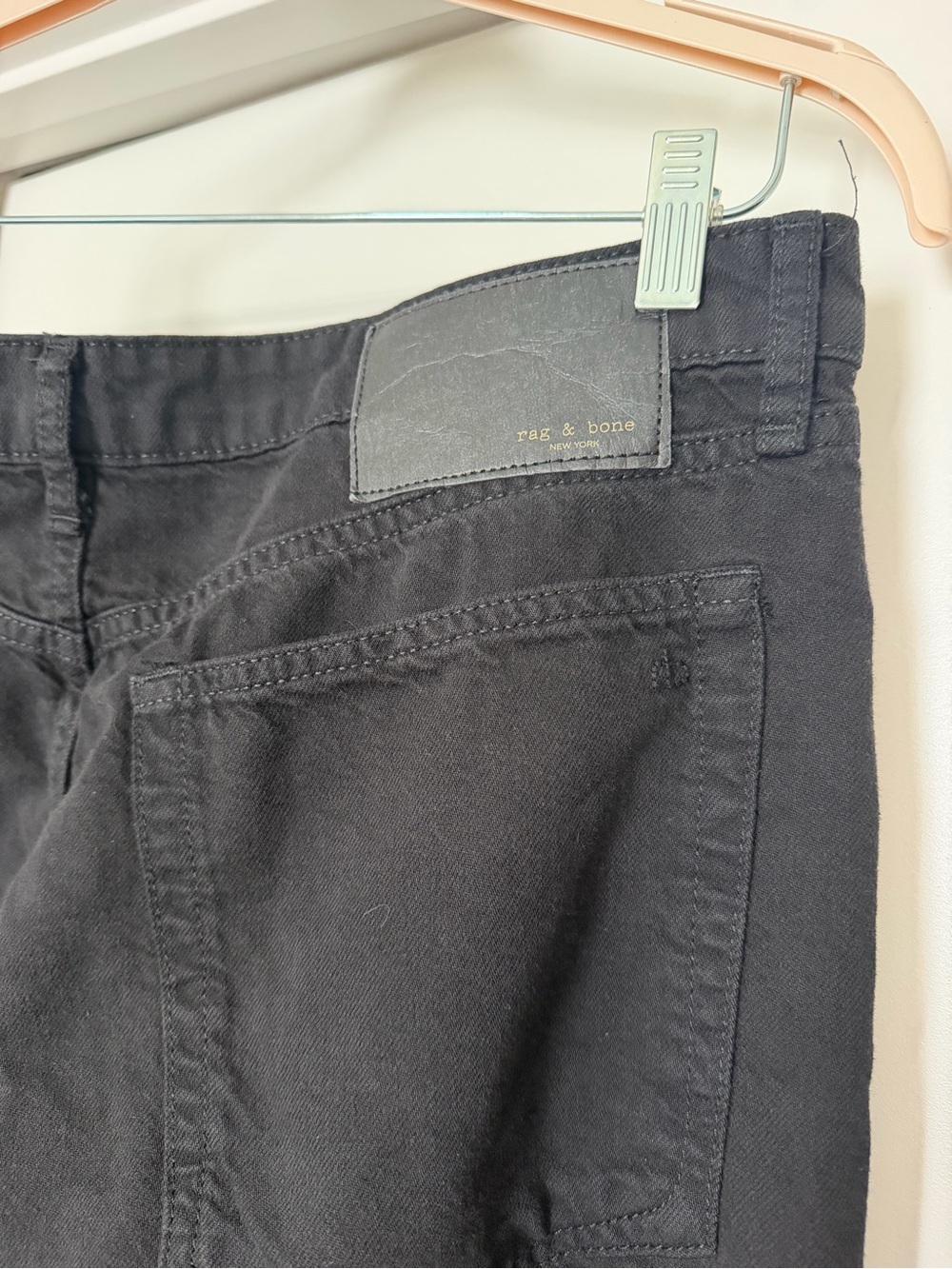 rag & bone Logan Wide-Leg Jean Featherweight in Black - Picture 8 of 14